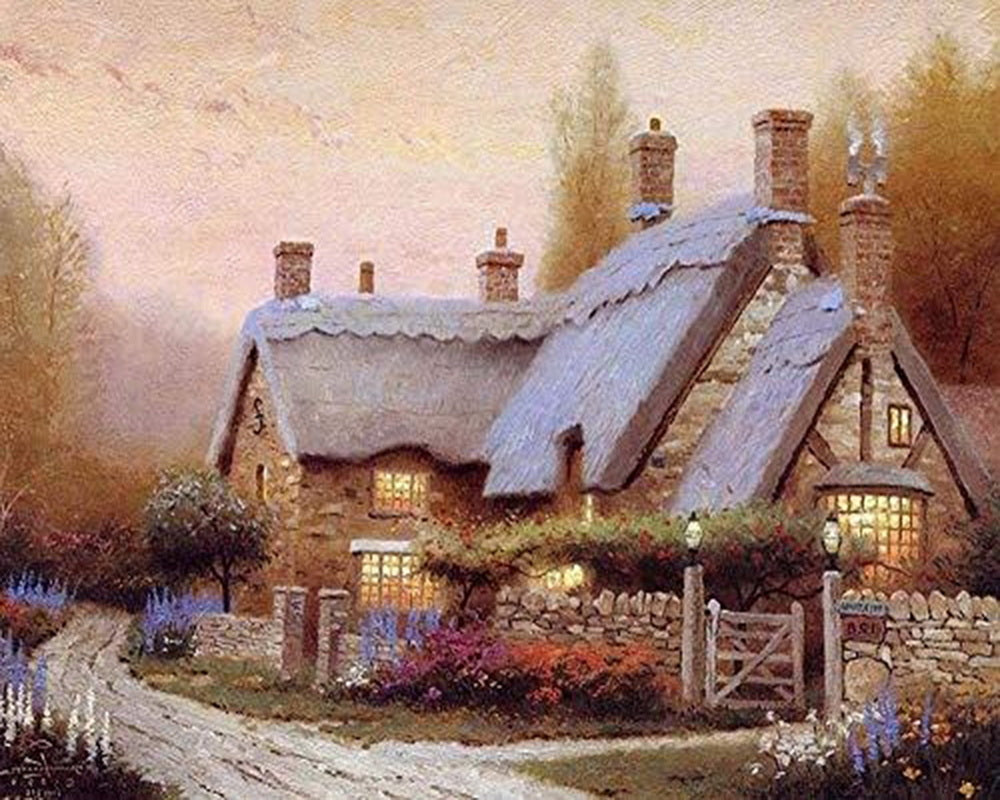 Diamond Painting – Ruhiges Landhaus