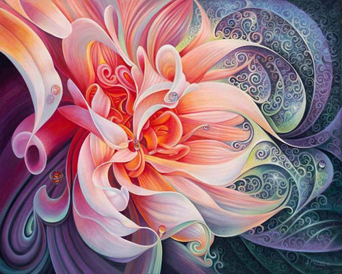 Diamond Painting – Abstrakte Blume | Figured'Art