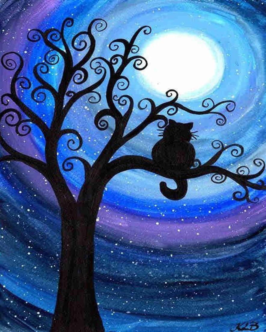 Diamond Painting – Katze auf einem Baum | Figured'Art