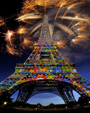 Laden Sie das Bild in den Galerie-Viewer, Diamond Painting – Feuerwerk und Eiffelturm