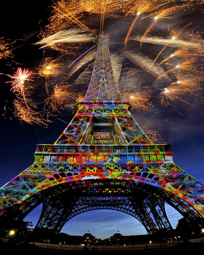 Diamond Painting – Feuerwerk und Eiffelturm