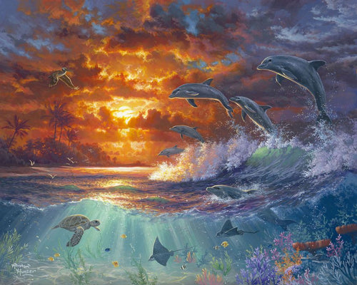 Malen nach Zahlen für Erwachsene | Meer und Sonnenuntergang | Figured'Art