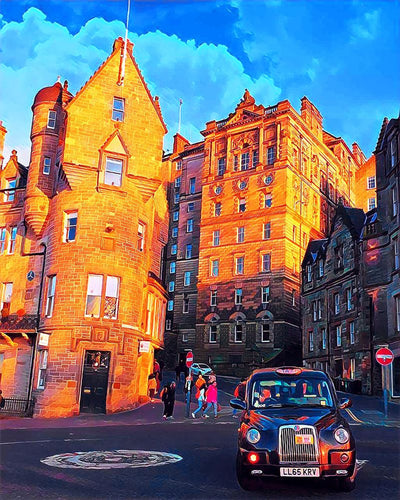 Malen nach Zahlen – Edinburgh Straße