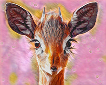 Laden Sie das Bild in den Galerie-Viewer, Diamond Painting – Süße Hirschkuh – 40 x 50 cm auf Keilrahmen gespannt | Figured&#39;Art