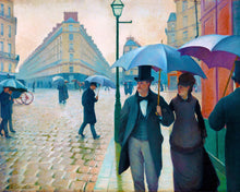 Laden Sie das Bild in den Galerie-Viewer, Diamond Painting – Paris-Straße, Regentag – Gustave Caillebotte | Figured&#39;Art