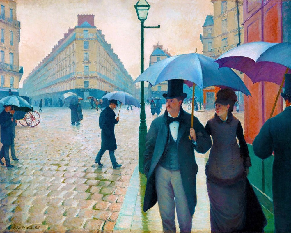 Kreuzstich – Paris-Straße, Regentag – Gustave Caillebotte