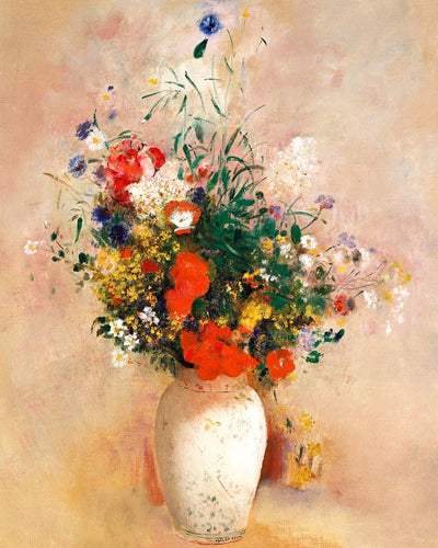 Diamond Painting – Vase mit Blumen – Odilon Redon – 40 x 50 cm auf Keilrahmen gespannt | Figured'Art
