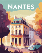Laden Sie das Bild in den Galerie-Viewer, Malen nach Zahlen – Reiseplakat Nantes