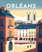 Laden Sie das Bild in den Galerie-Viewer, Malen nach Zahlen – Reiseplakat Orleans