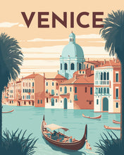 Laden Sie das Bild in den Galerie-Viewer, Malen nach Zahlen – Reiseplakat Venedig