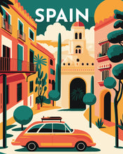 Laden Sie das Bild in den Galerie-Viewer, Malen nach Zahlen – Reiseplakat Sevilla