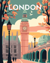 Laden Sie das Bild in den Galerie-Viewer, Malen nach Zahlen – Reiseposter London 2