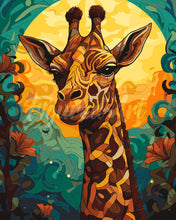 Laden Sie das Bild in den Galerie-Viewer, Malen nach Zahlen Figured&#39;Art – Giraffe Art Deco