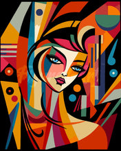 Laden Sie das Bild in den Galerie-Viewer, Malen nach Zahlen Figured&#39;Art – Abstrakte Frau im Picasso Stil