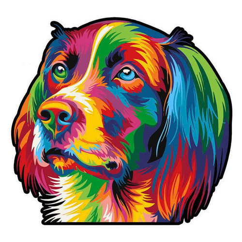 2D Holzpuzzle – Hund Pop Art