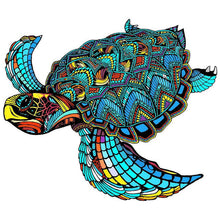Laden Sie das Bild in den Galerie-Viewer, 2D Holzpuzzle – Sommer-Meeresschildkröte