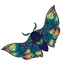 Laden Sie das Bild in den Galerie-Viewer, 2D Holzpuzzle – Blauer Schmetterling