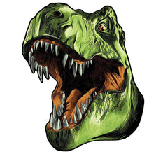 Laden Sie das Bild in den Galerie-Viewer, 2D Holzpuzzle – T-Rex-Kopf