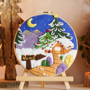 Nadelfilzen Needle Felting - Winterhaus