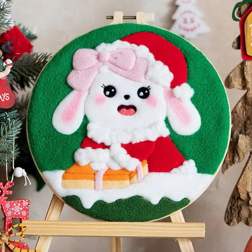 Nadelfilzen Needle Felting - Weihnachtskaninchen
