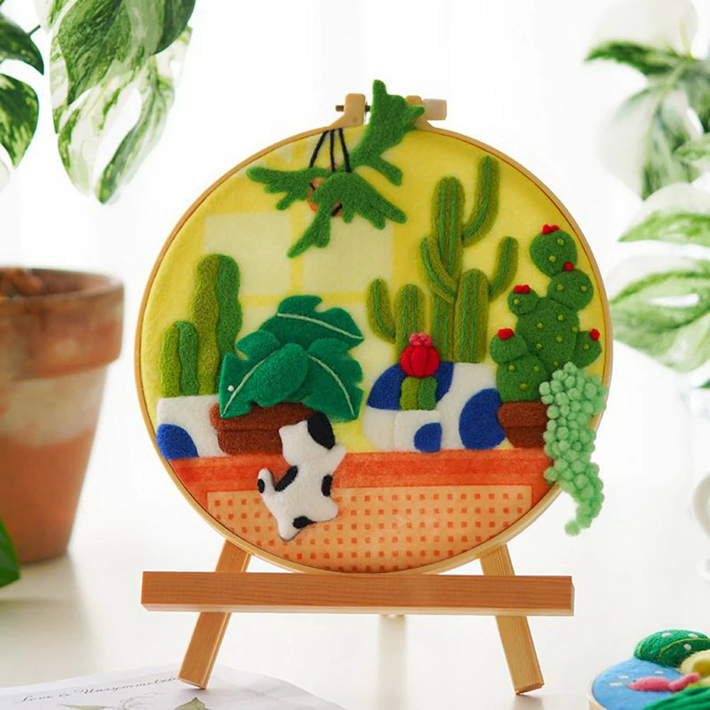 Nadelfilzen Needle Felting - Pflanzen und Kakteen