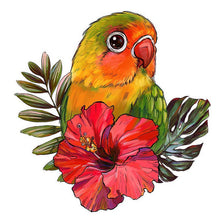 Laden Sie das Bild in den Galerie-Viewer, 2D Holzpuzzle – Kleiner Papagei