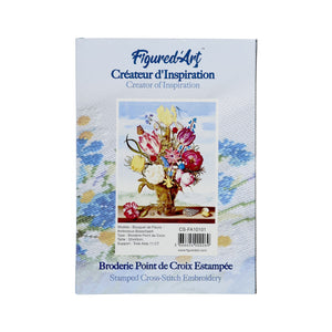 Kreuzstich – Farbiger Blumenstrauß