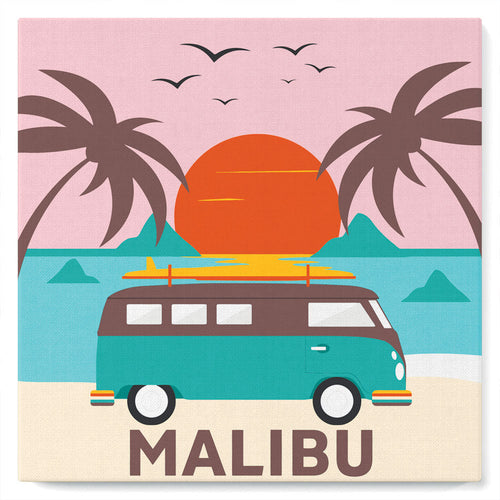 Mini Malen nach Zahlen mit Rahmen 20x20cm - Malibu