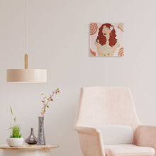 Laden Sie das Bild in den Galerie-Viewer, Mini Malen nach Zahlen mit Rahmen - Frau und Blume im Haar