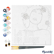 Laden Sie das Bild in den Galerie-Viewer, Mini Malen nach Zahlen mit Rahmen - Das Leben in Rosa