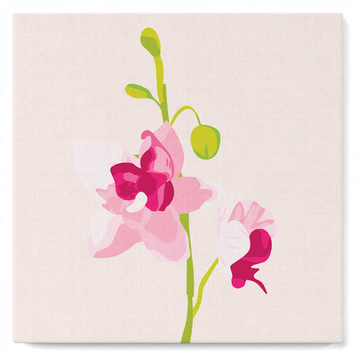 Mini Malen nach Zahlen mit Rahmen 20x20cm - Orchidee