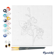 Laden Sie das Bild in den Galerie-Viewer, Mini Malen nach Zahlen mit Rahmen - Orchidee