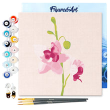 Laden Sie das Bild in den Galerie-Viewer, Mini Malen nach Zahlen mit Rahmen - Orchidee