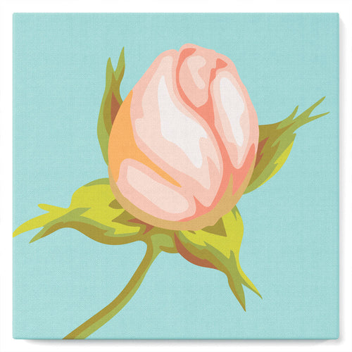 Mini Malen nach Zahlen mit Rahmen 20x20cm - Knospe