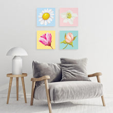 Laden Sie das Bild in den Galerie-Viewer, Mini Malen nach Zahlen mit Rahmen - Pinke Rose