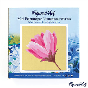 Mini Malen nach Zahlen mit Rahmen - Pinke Rose