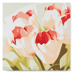Mini Malen nach Zahlen mit Rahmen 20x20cm - Tulpenblüte