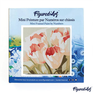 Mini Malen nach Zahlen mit Rahmen - Tulpenblüte