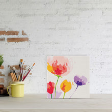 Laden Sie das Bild in den Galerie-Viewer, Mini Malen nach Zahlen mit Rahmen - Bunte Blumen