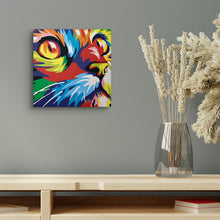 Laden Sie das Bild in den Galerie-Viewer, Mini Malen nach Zahlen mit Rahmen - Katze Pop Art