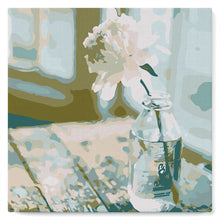 Laden Sie das Bild in den Galerie-Viewer, Mini Malen nach Zahlen mit Rahmen 20x20cm - Weiße Blume