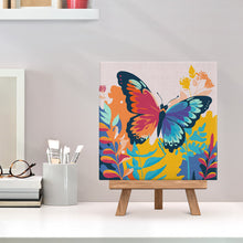 Laden Sie das Bild in den Galerie-Viewer, Mini Malen nach Zahlen mit Rahmen - Tropischer Schmetterling