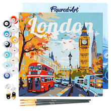 Laden Sie das Bild in den Galerie-Viewer, Mini Malen nach Zahlen mit Rahmen - Reiseplakat London