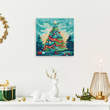 Laden Sie das Bild in den Galerie-Viewer, Mini Malen nach Zahlen mit Rahmen - Abstrakter Weihnachtsbaum
