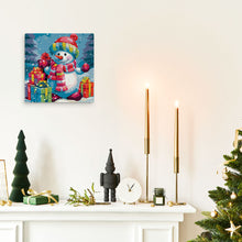 Laden Sie das Bild in den Galerie-Viewer, Mini Malen nach Zahlen mit Rahmen - Schneemann und Geschenke