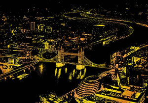 Kratzbild – London Panorama