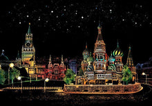 Laden Sie das Bild in den Galerie-Viewer, Kratzbild – Moskau in Russland
