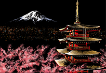 Laden Sie das Bild in den Galerie-Viewer, Kratzbild – Mount Fuji in Japan