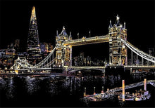 Laden Sie das Bild in den Galerie-Viewer, Kratzbild – Brücke in London