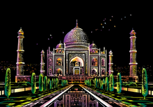 Laden Sie das Bild in den Galerie-Viewer, Kratzbild – Taj Mahal Mausoleum in Indien